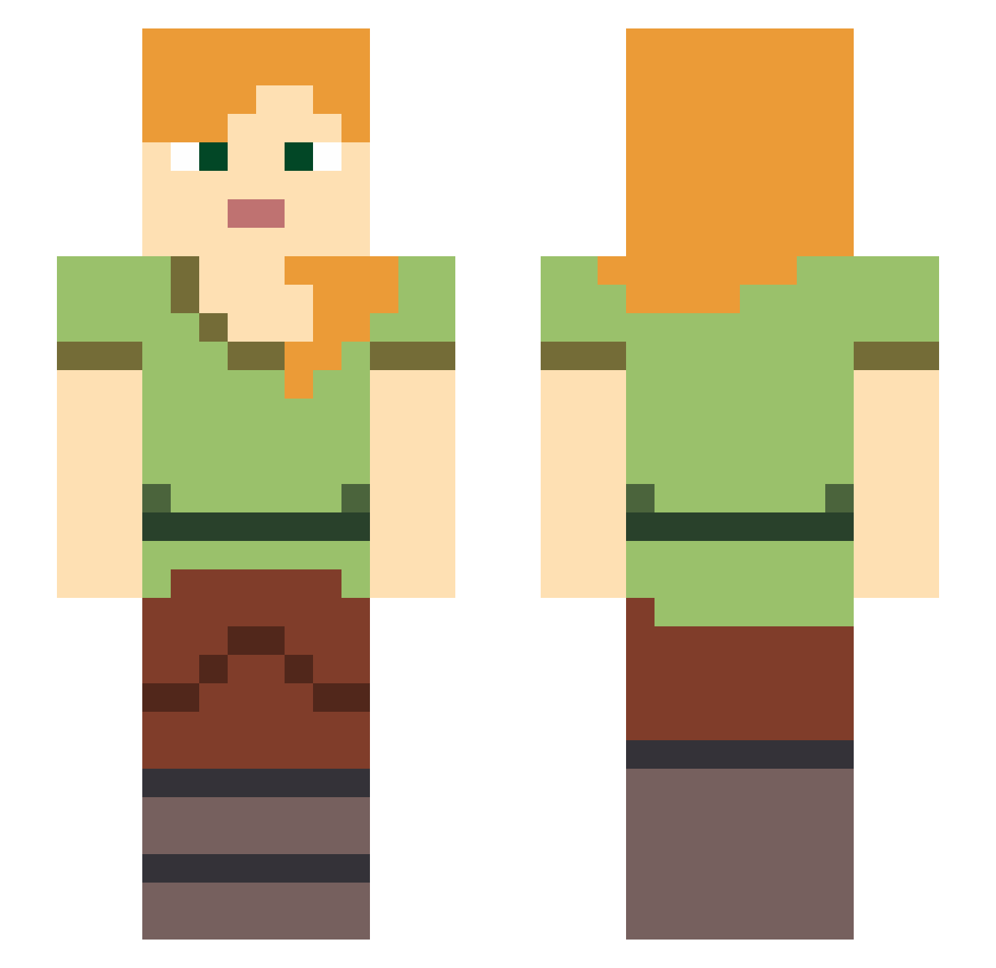 THO_2219 Minecraft skin, front and back view