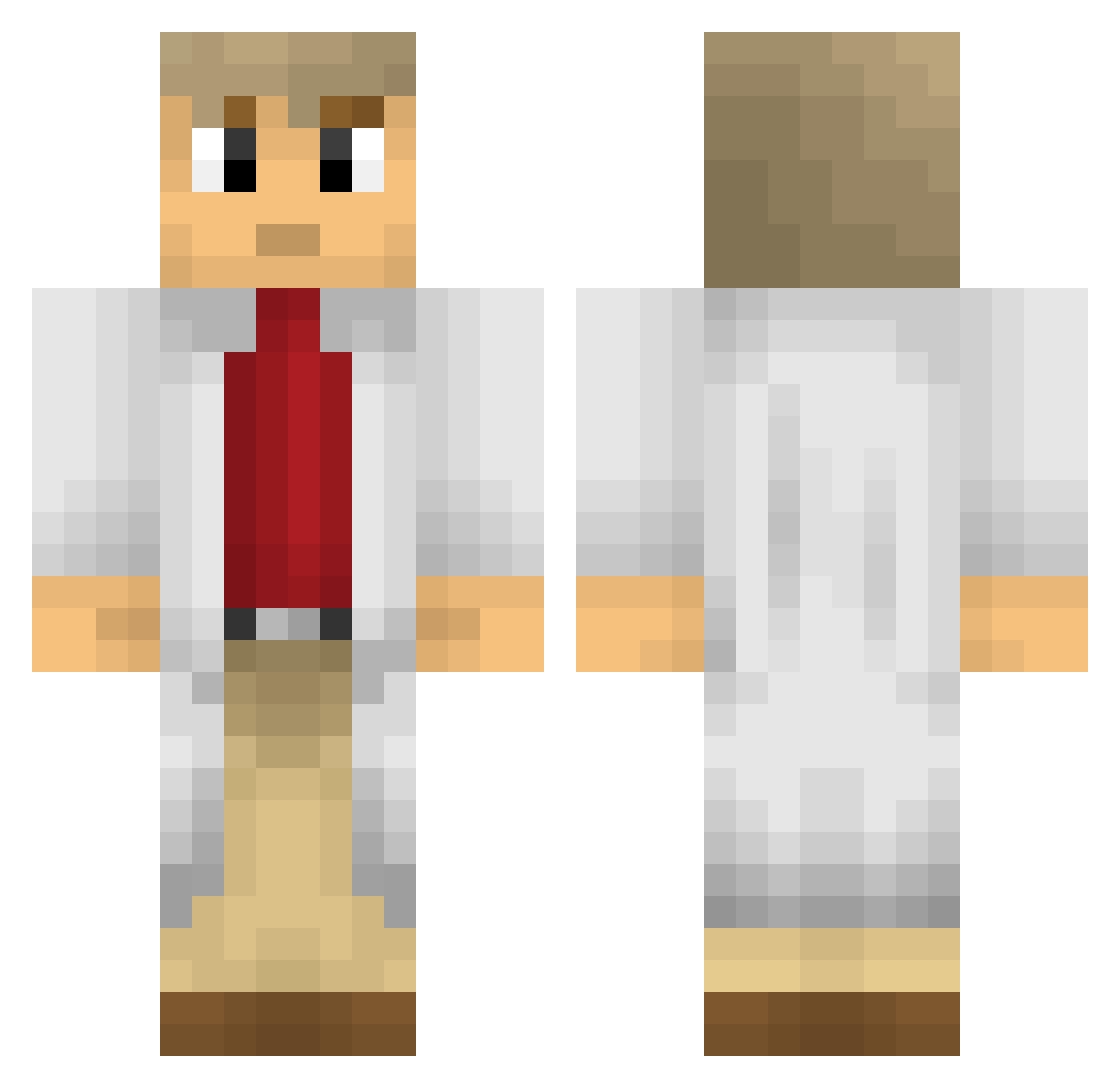 Mikey_Blunts Minecraft skin, front and back view