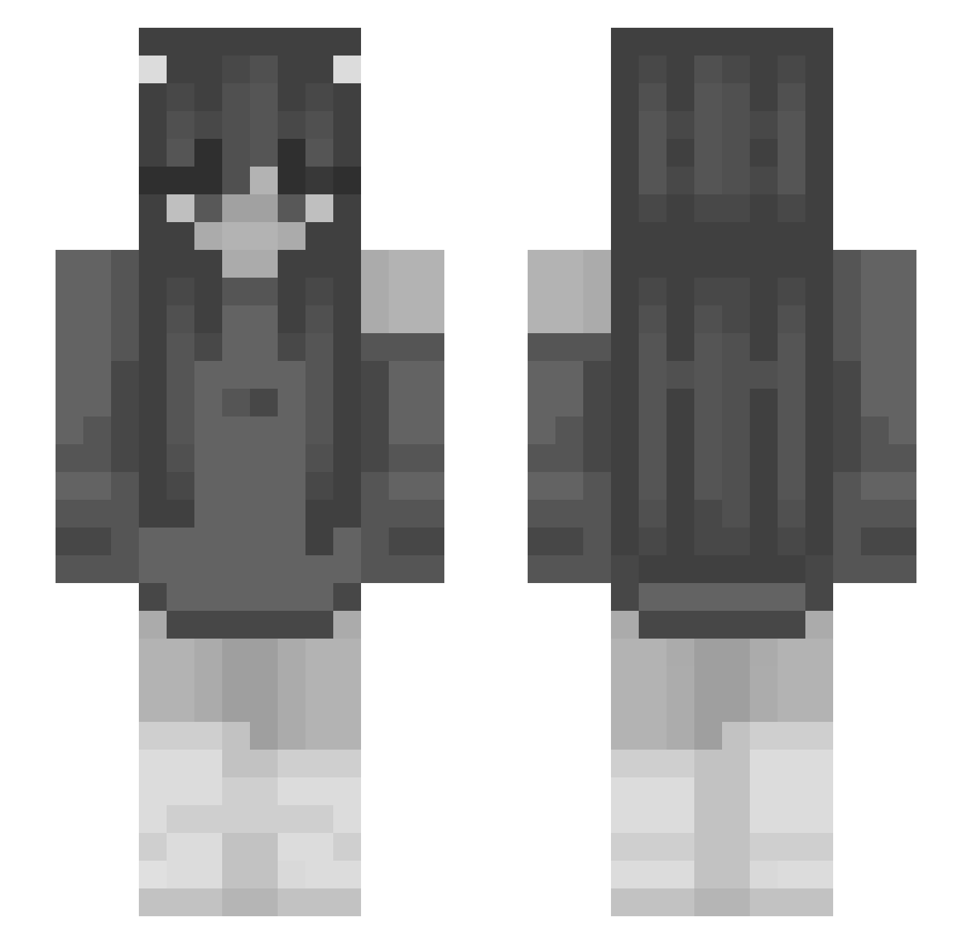 SarahhFoww Minecraft skin, front and back view