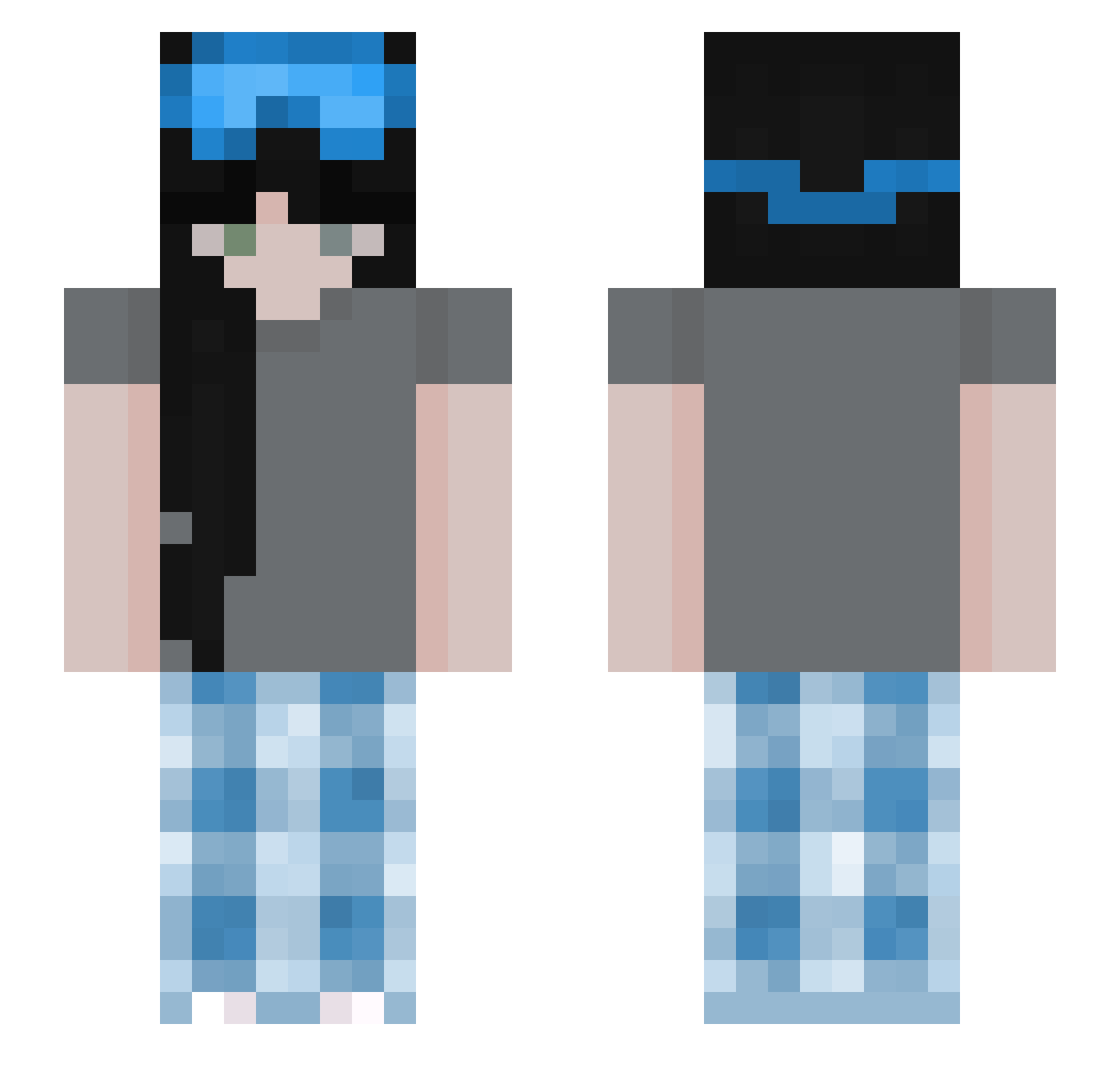 livsoninho Minecraft skin, front and back view