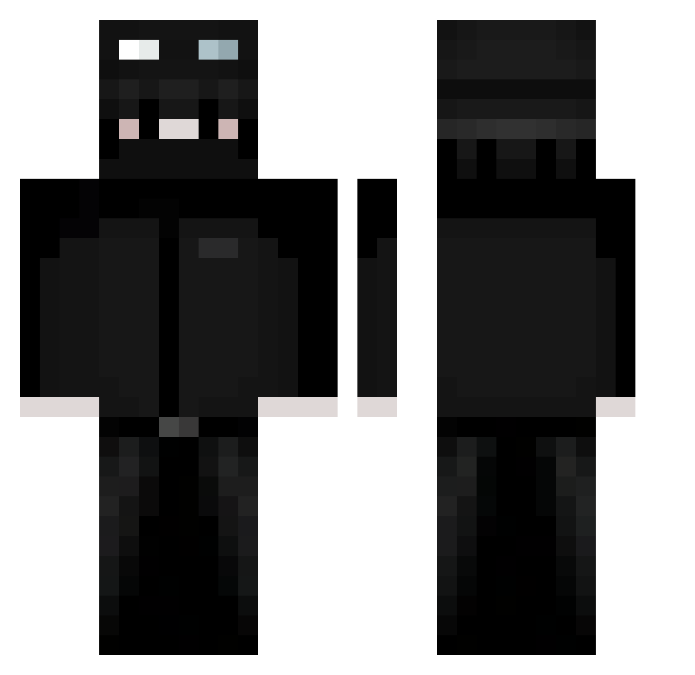 SejeNohr Minecraft skin, front and back view