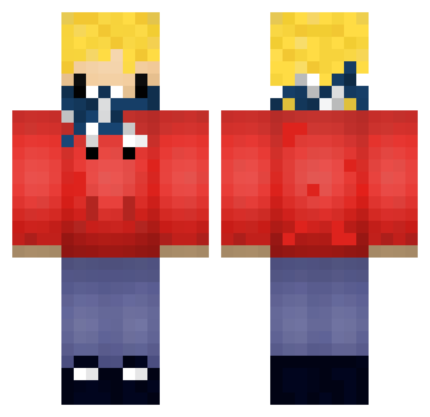 ILoveMyWifeGamin Minecraft skin, front and back view