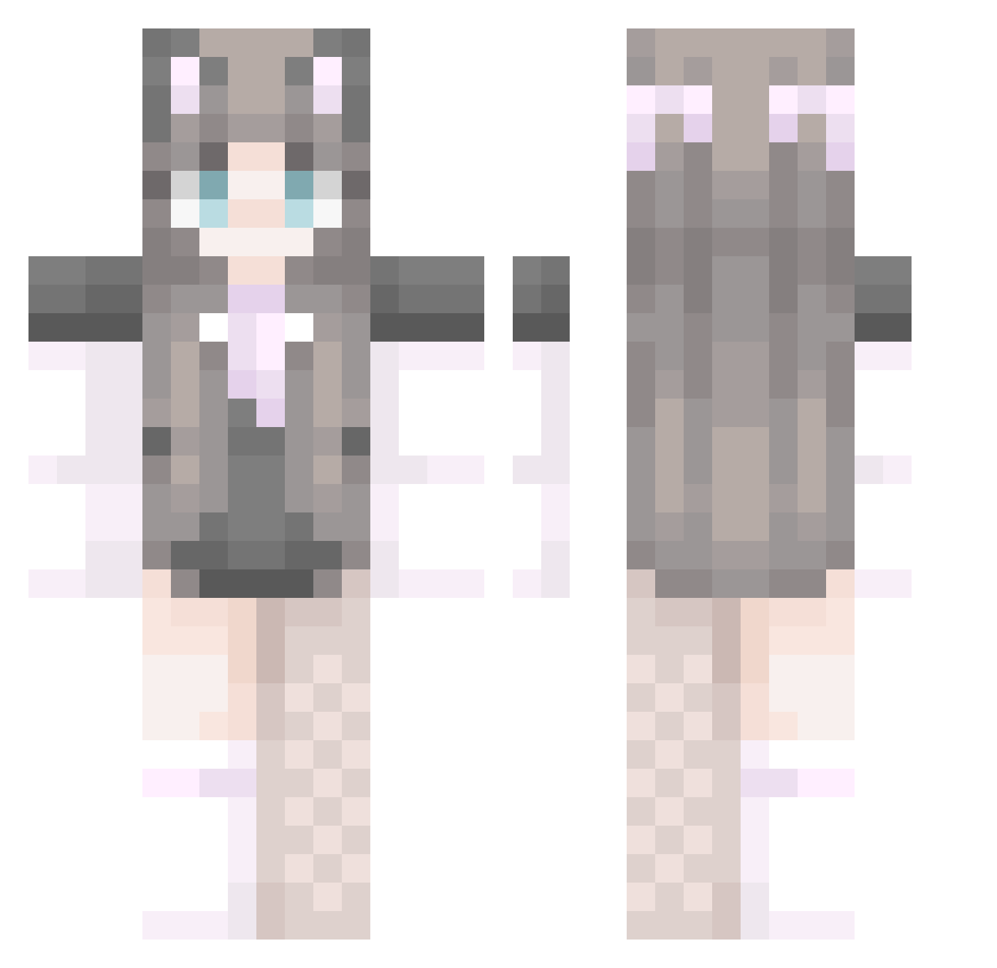 Shadow_Bug13 Minecraft skin, front and back view