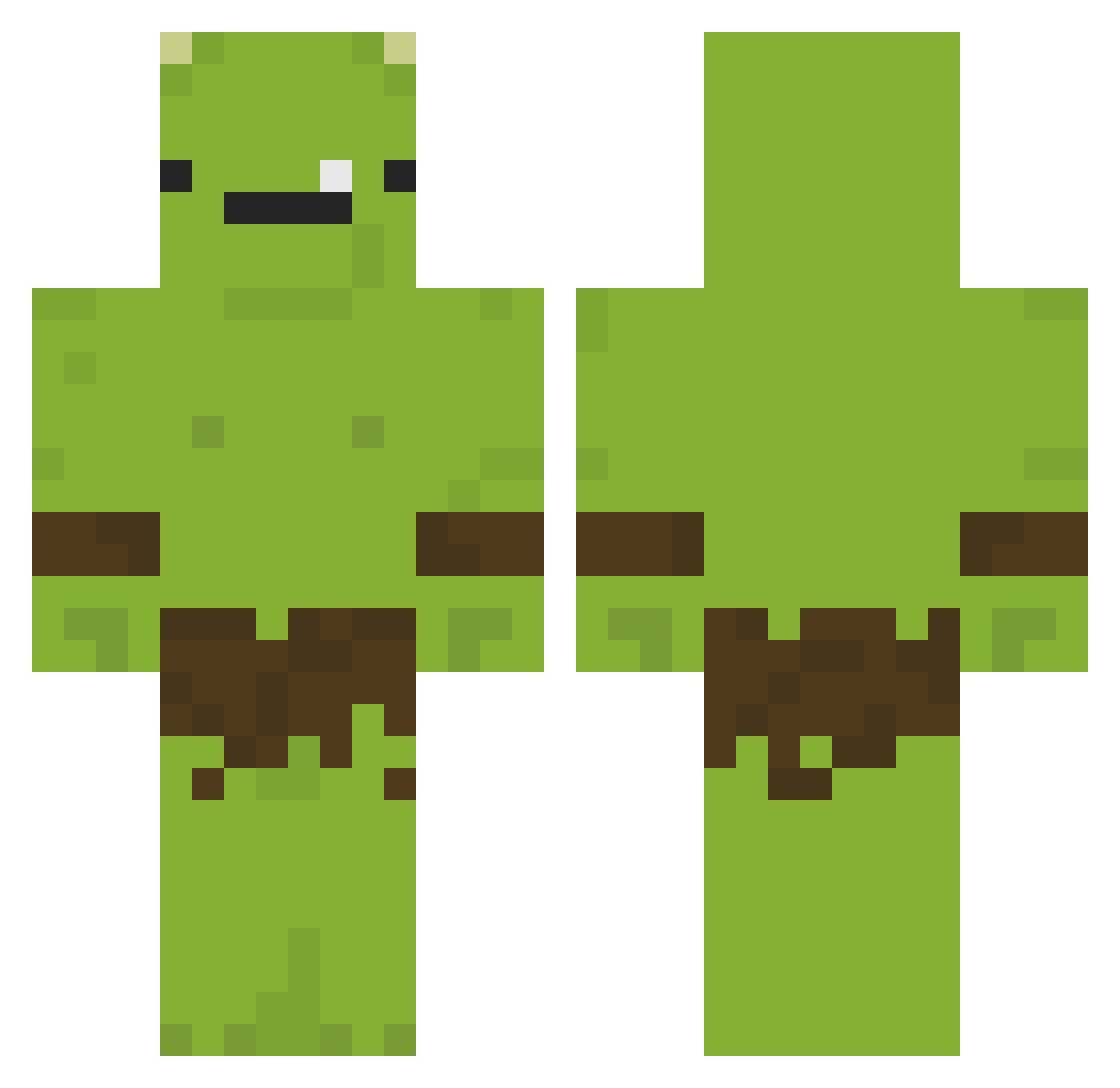 ososo_ Minecraft skin, front and back view