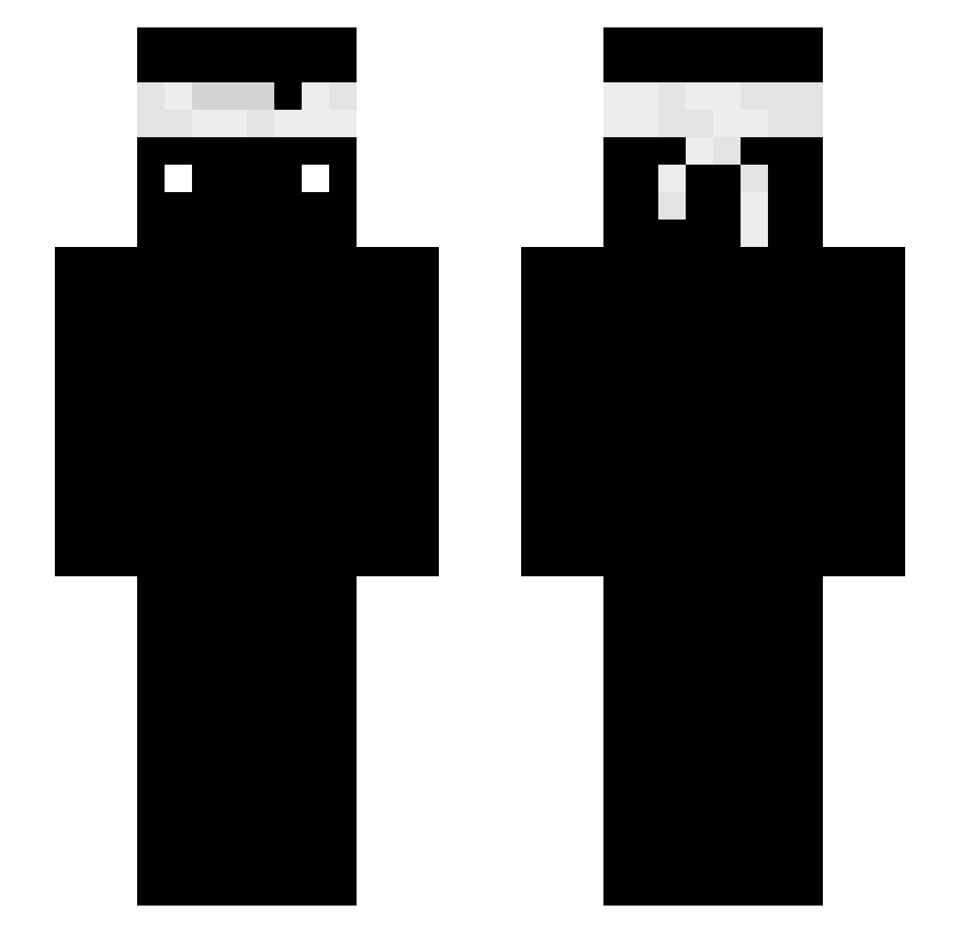 Sebxxxh Minecraft skin, front and back view