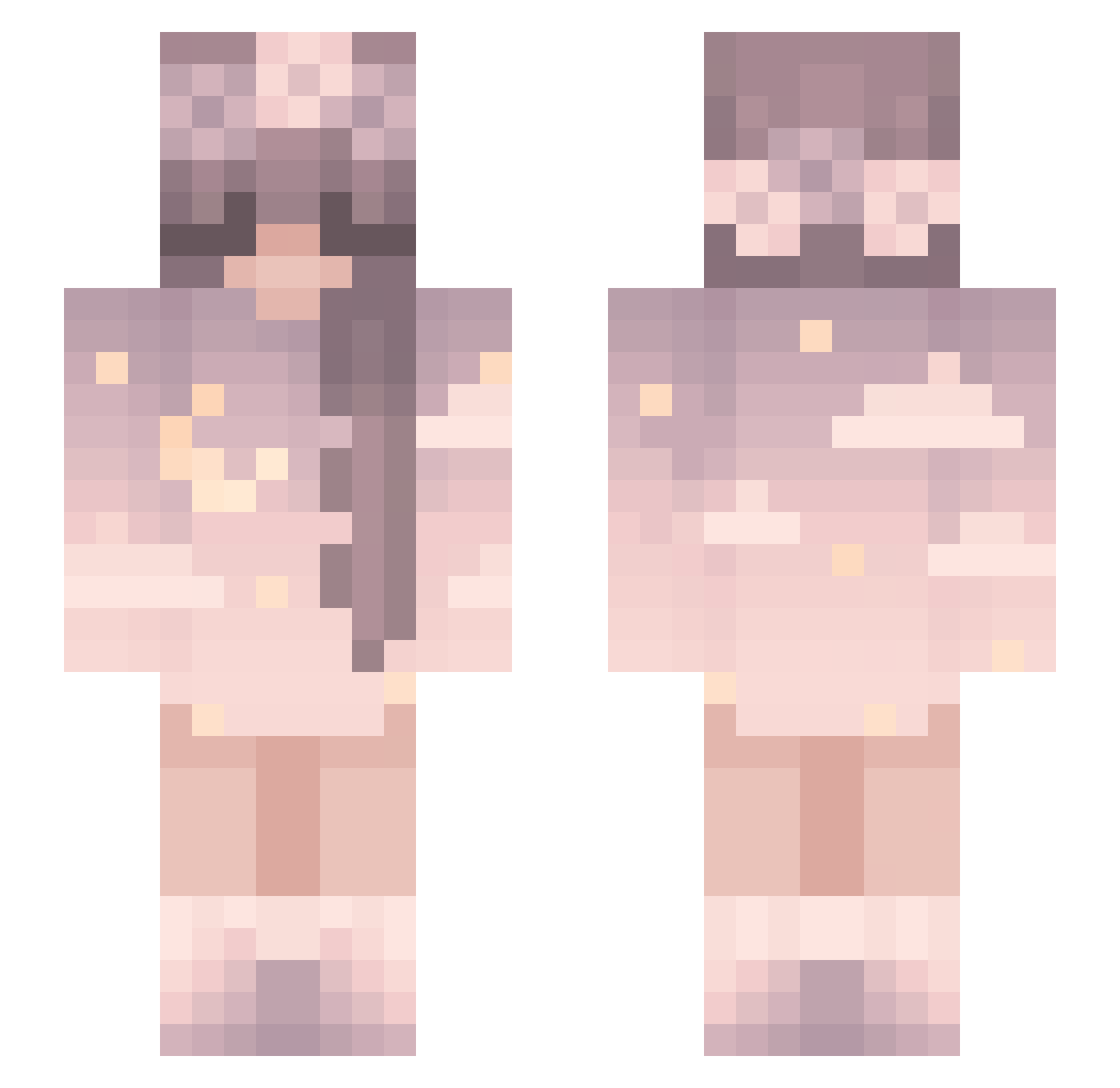 s0ggynuggies Minecraft skin, front and back view