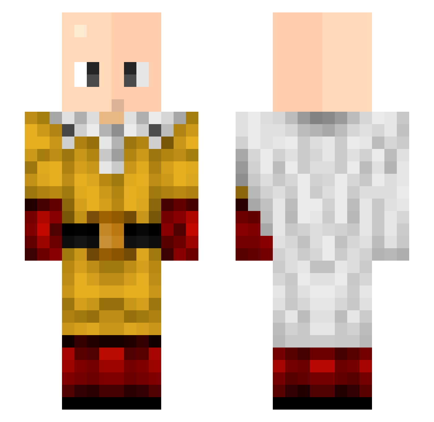 Ardaaaaaaaaaaa Minecraft skin, front and back view