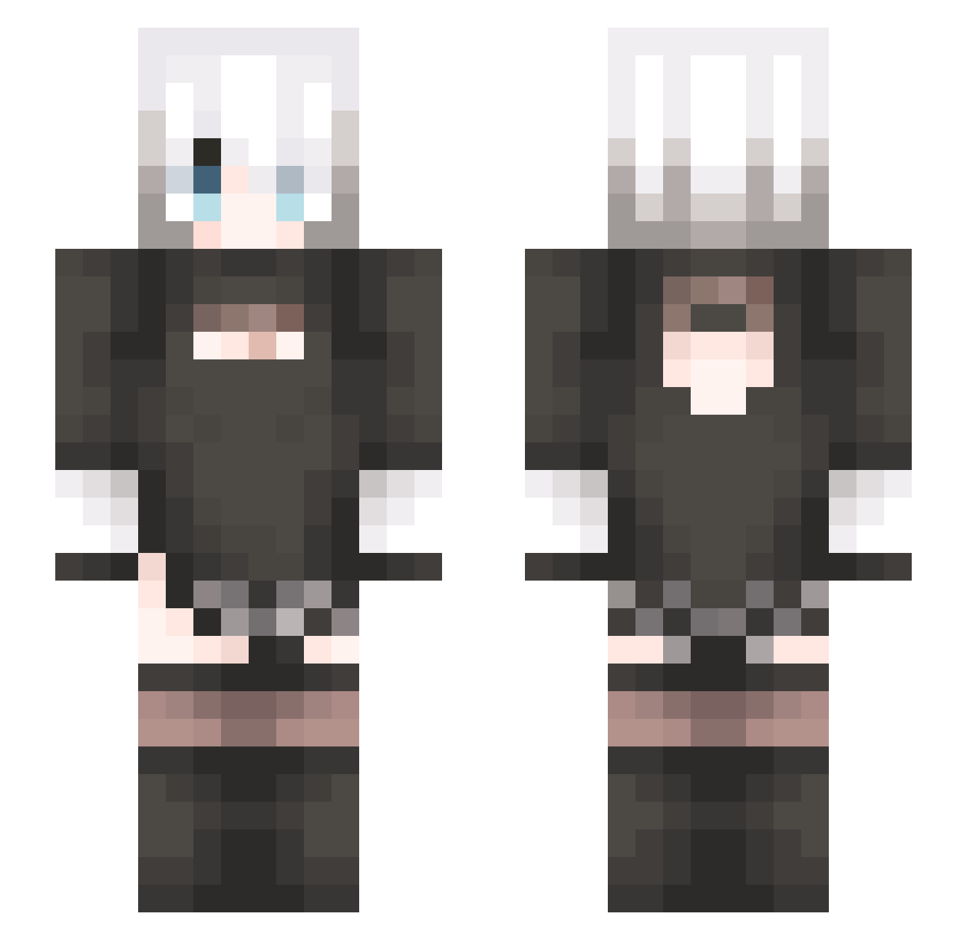 kogxmi Minecraft skin, front and back view