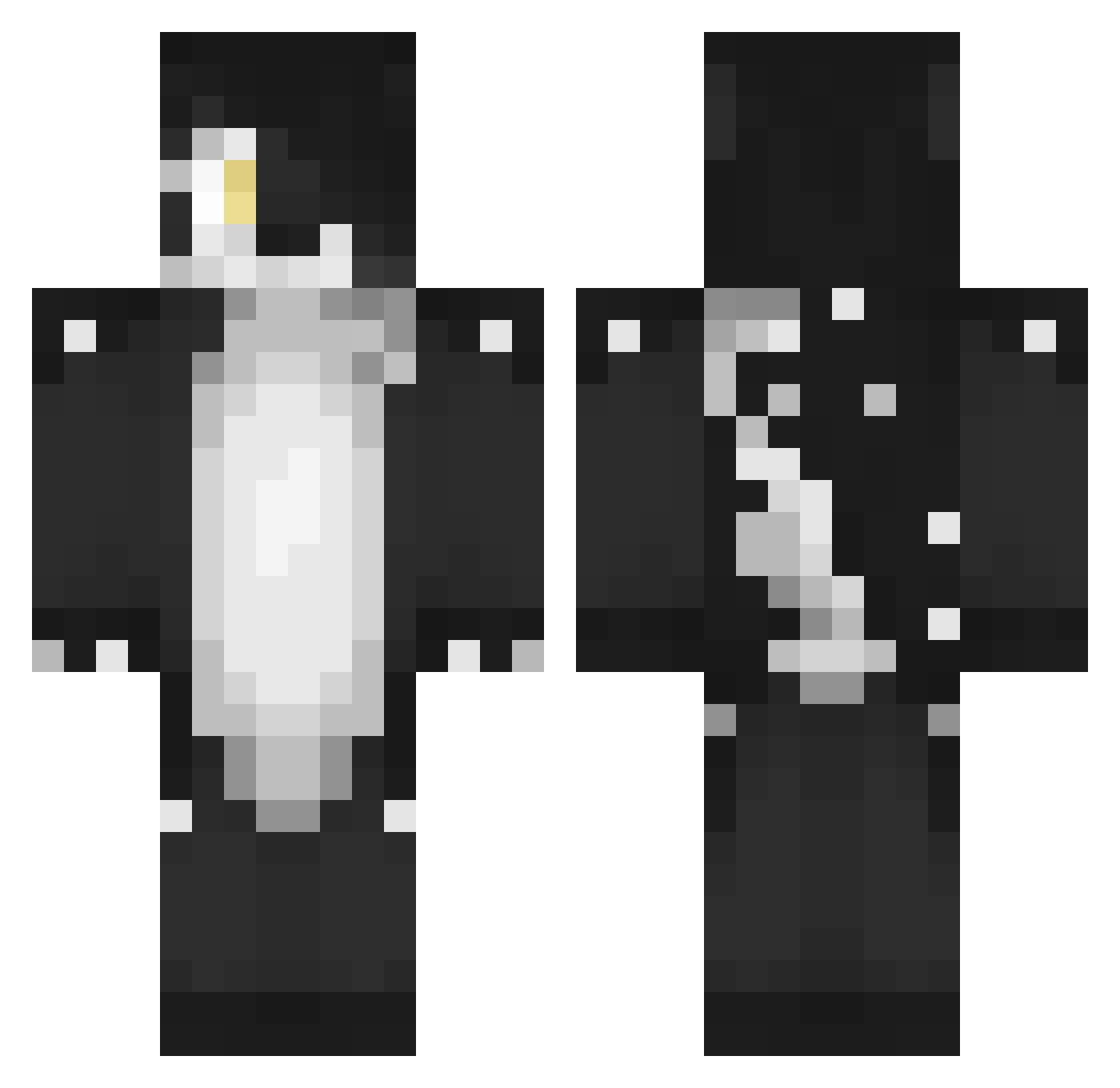 JesseKotas Minecraft skin, front and back view