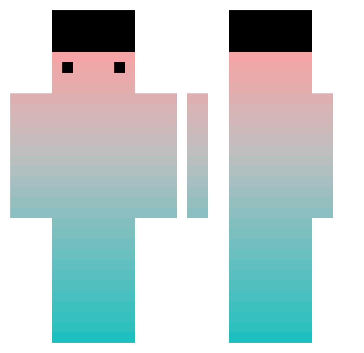zuichun4M Minecraft skin, front and back view