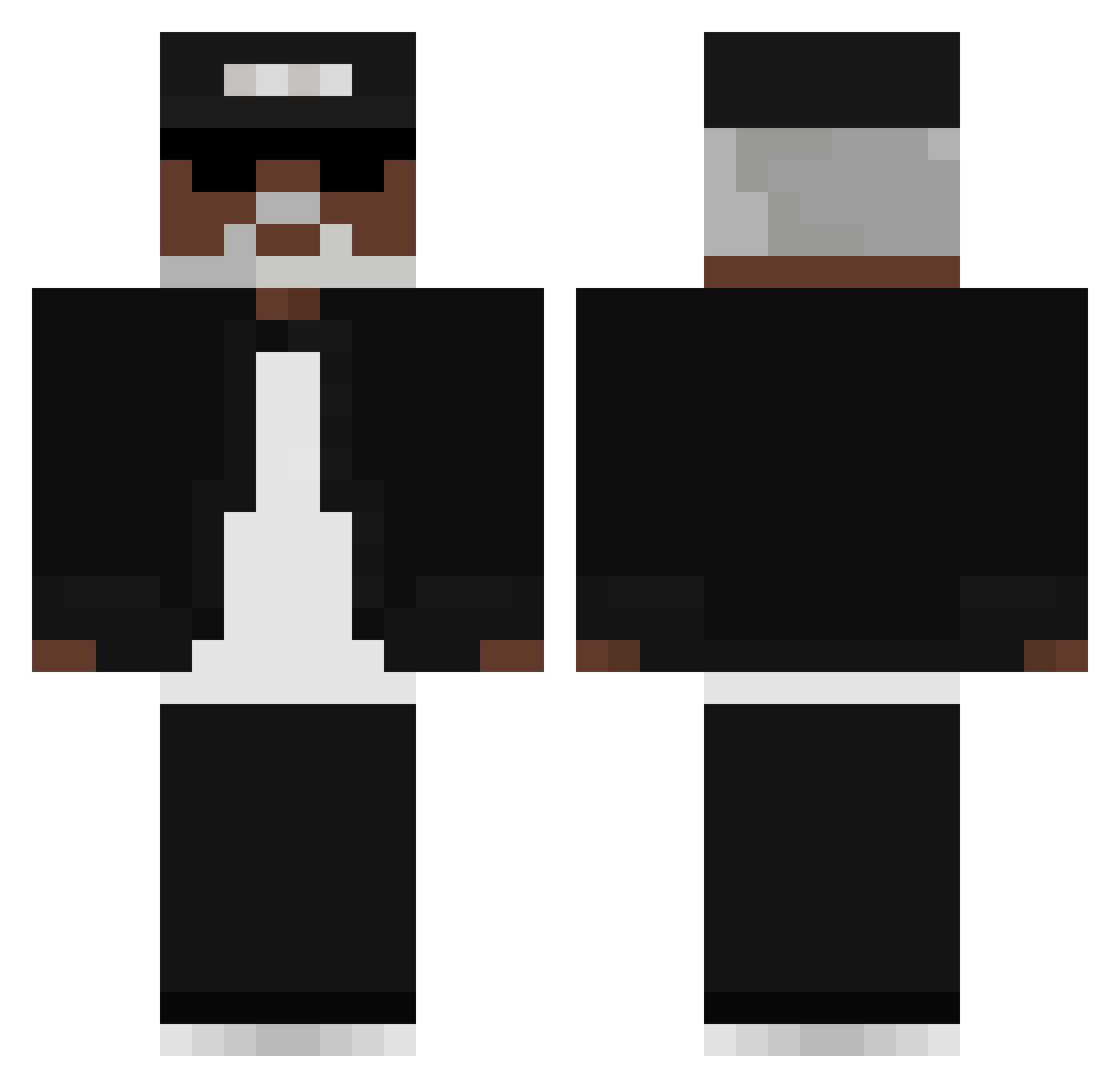 pudamaan Minecraft skin, front and back view