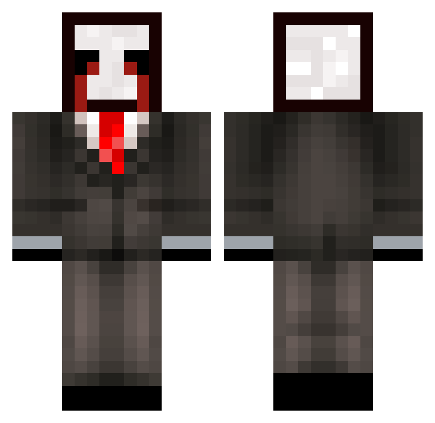 zz_JcoXL_25 Minecraft skin, front and back view