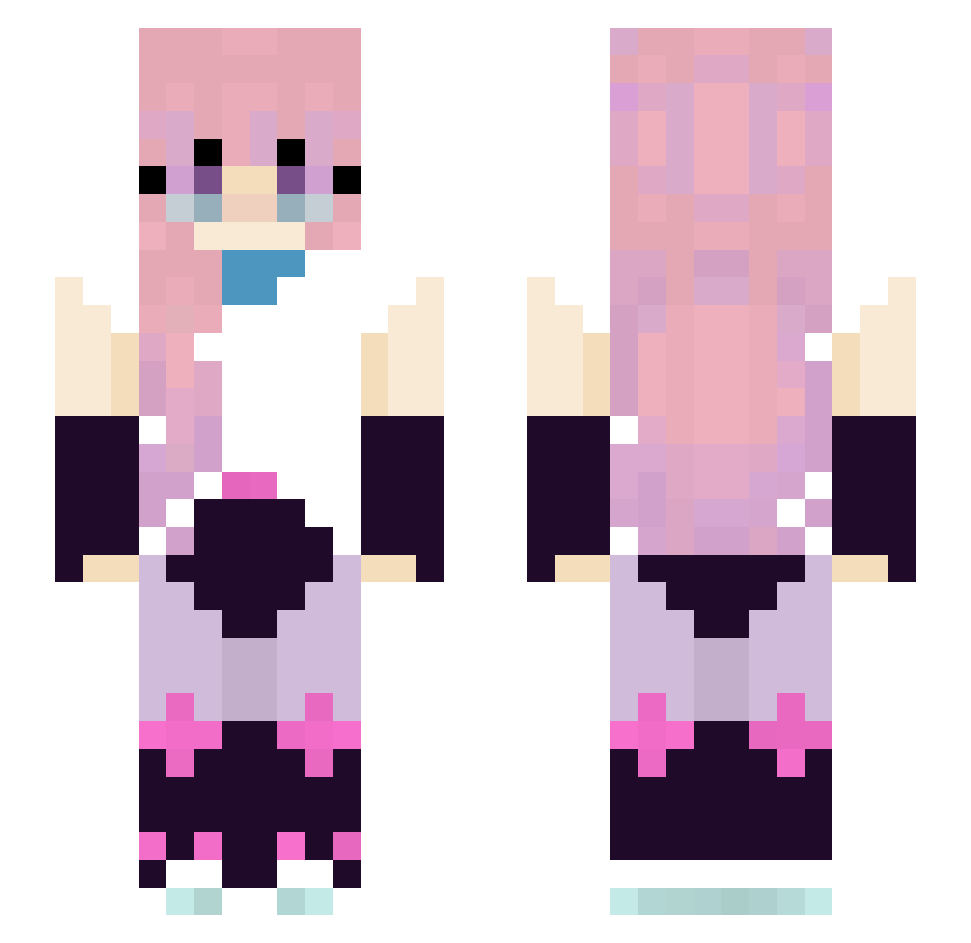 MangoFruitz8271 Minecraft skin, front and back view