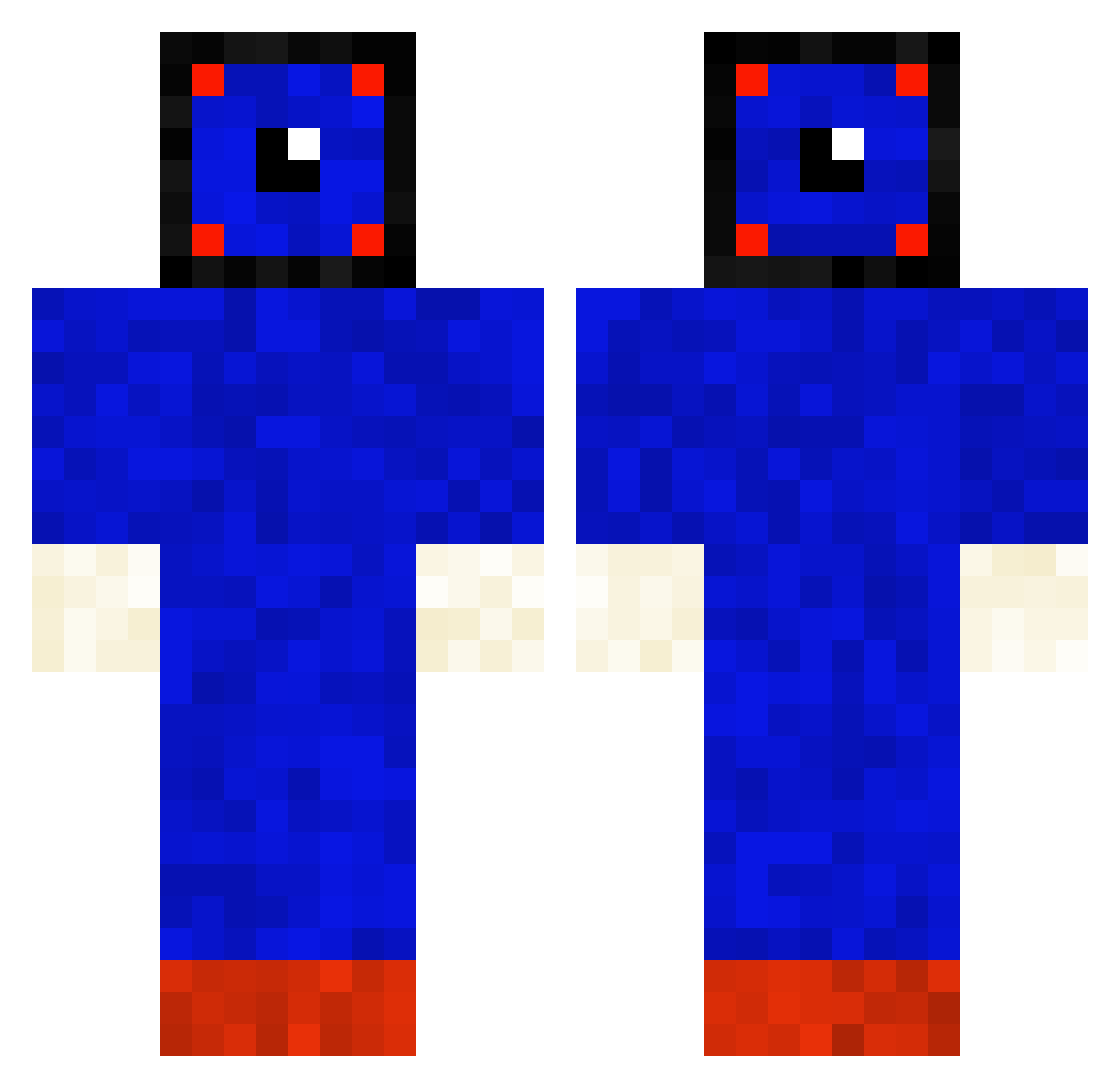 Trash_cans Minecraft skin, front and back view