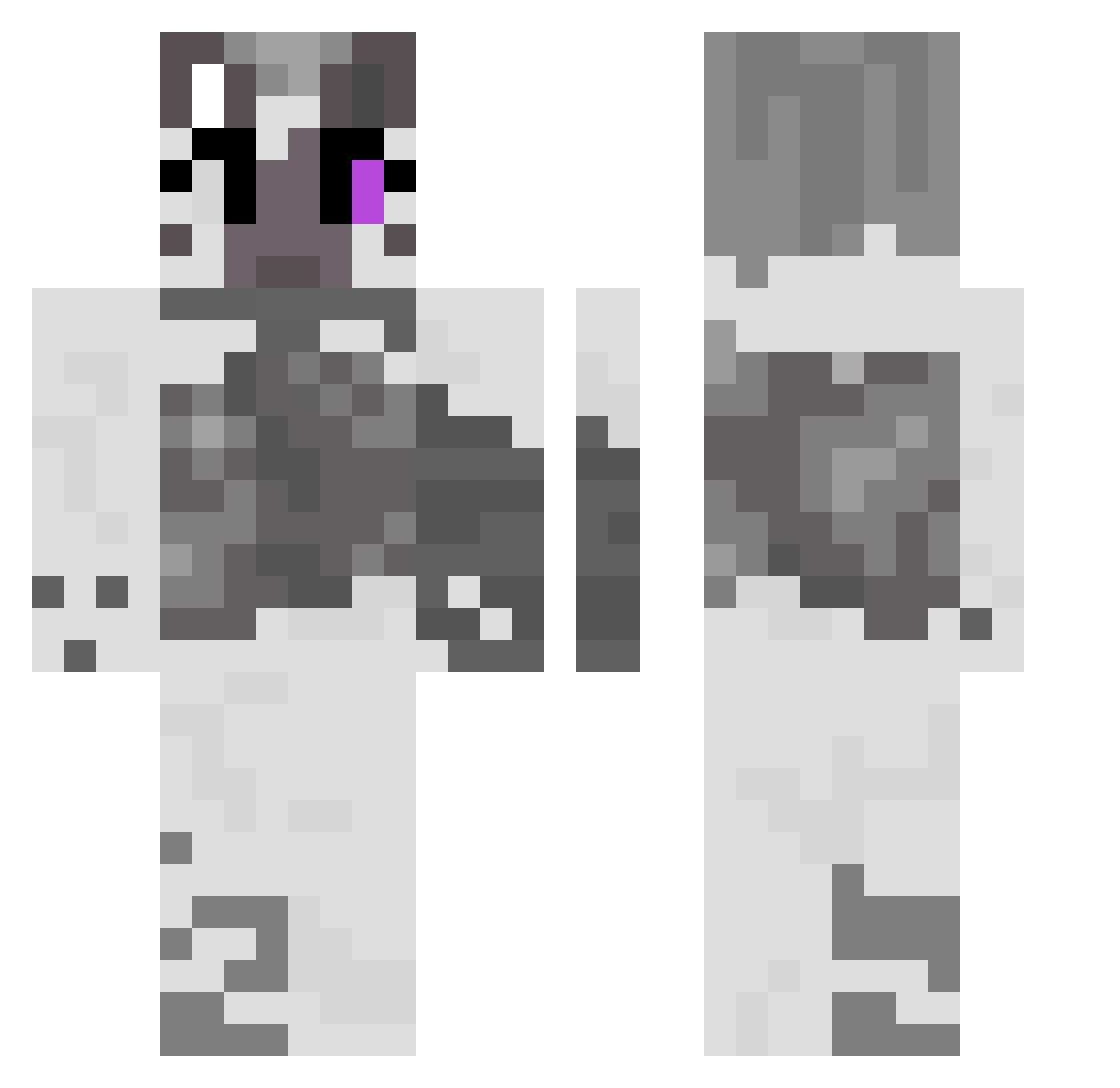 NitroSlyd Minecraft skin, front and back view