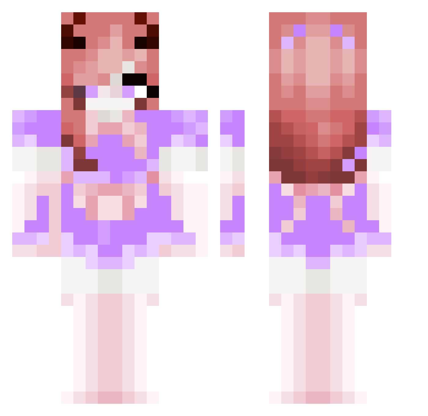 thematgreen Minecraft skin, front and back view