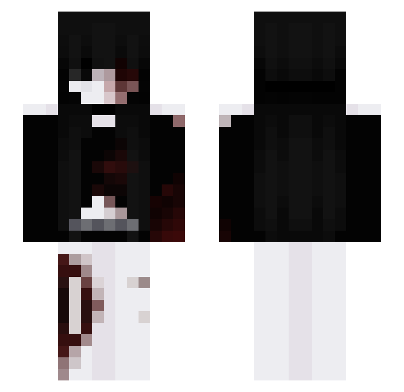 wwwnterz Minecraft skin, front and back view