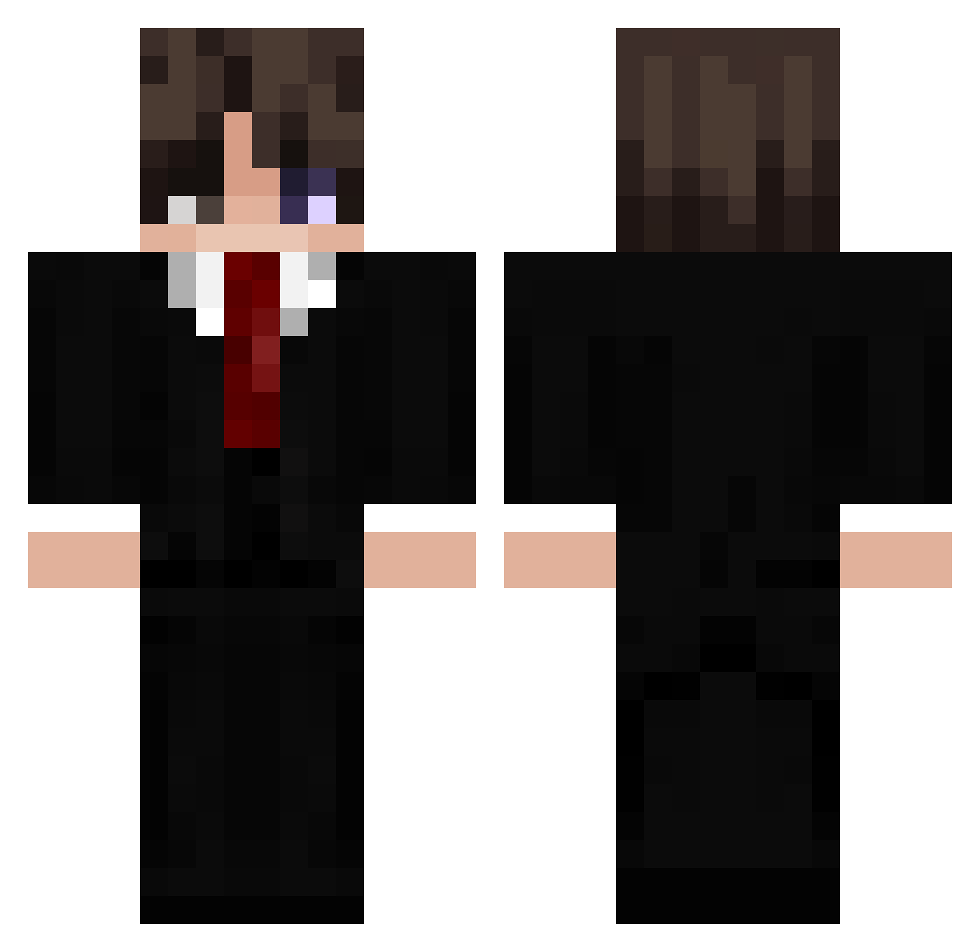 Pio_Lud Minecraft skin, front and back view