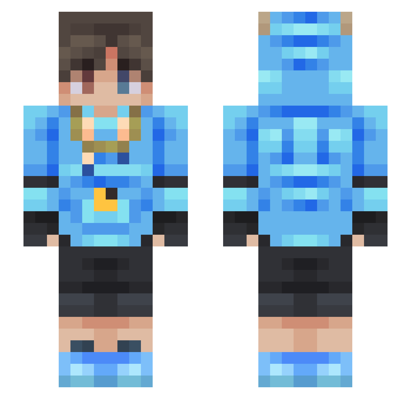 soukyy23 Minecraft skin, front and back view