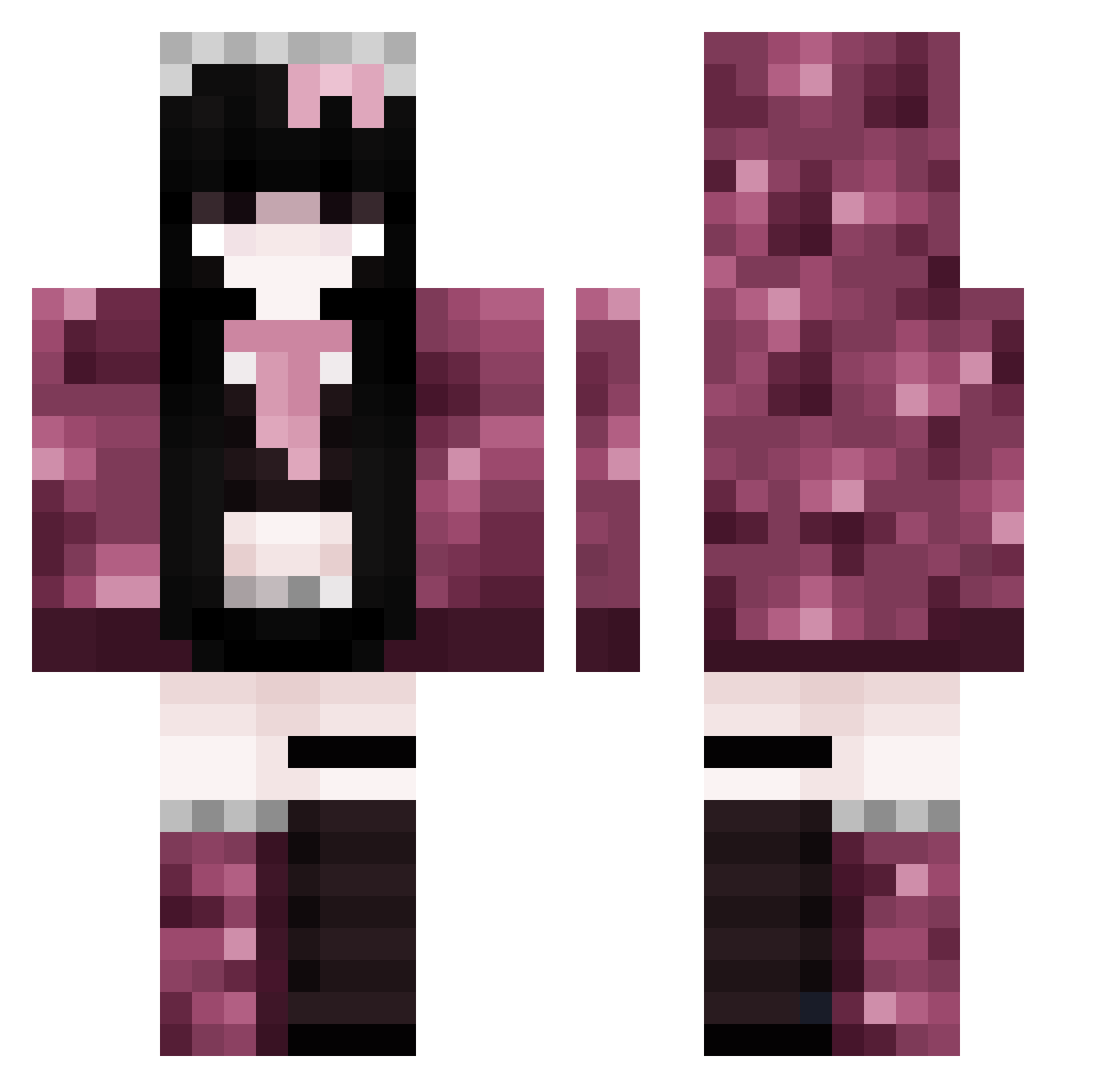 Son2k_ Minecraft skin, front and back view