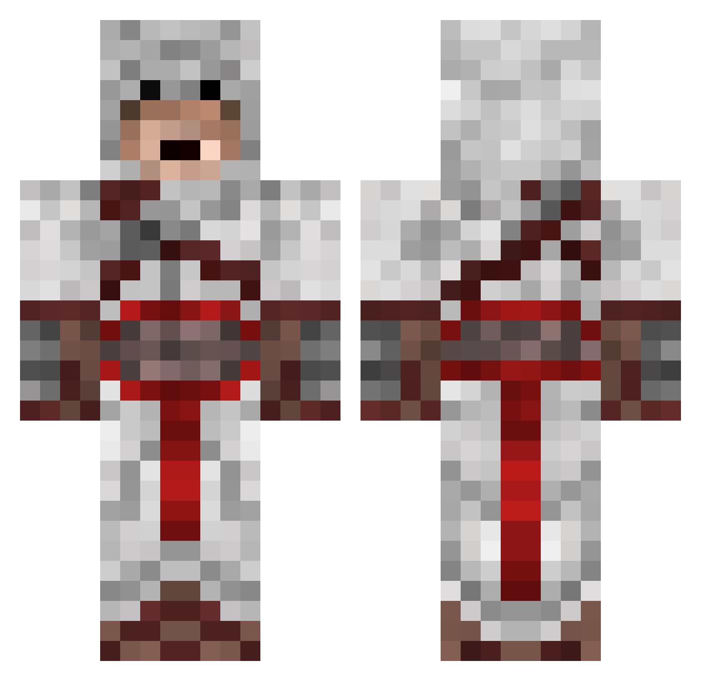 Brina Minecraft skin, front and back view