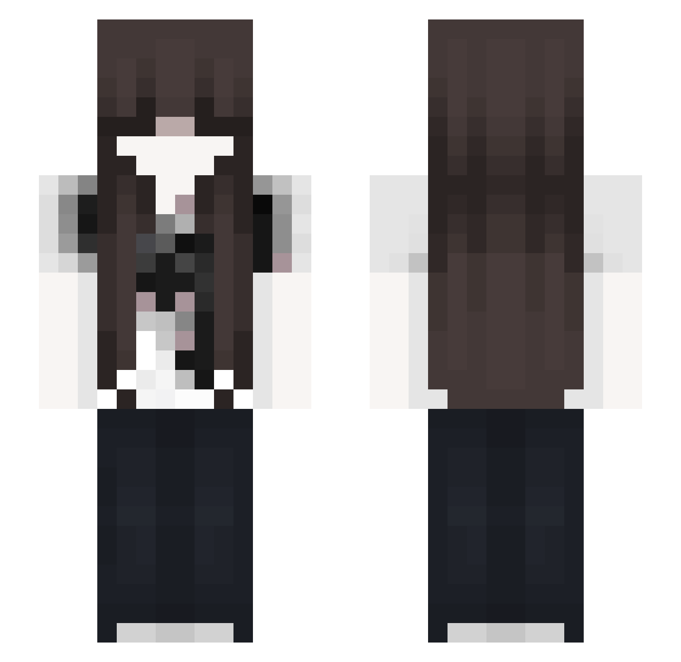 etta_2700 Minecraft skin, front and back view