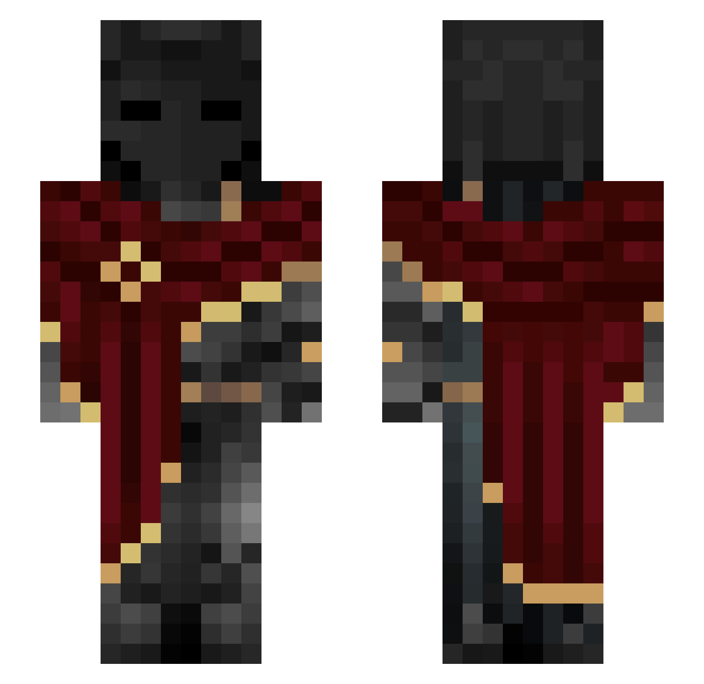 Phinley461112 Minecraft skin, front and back view