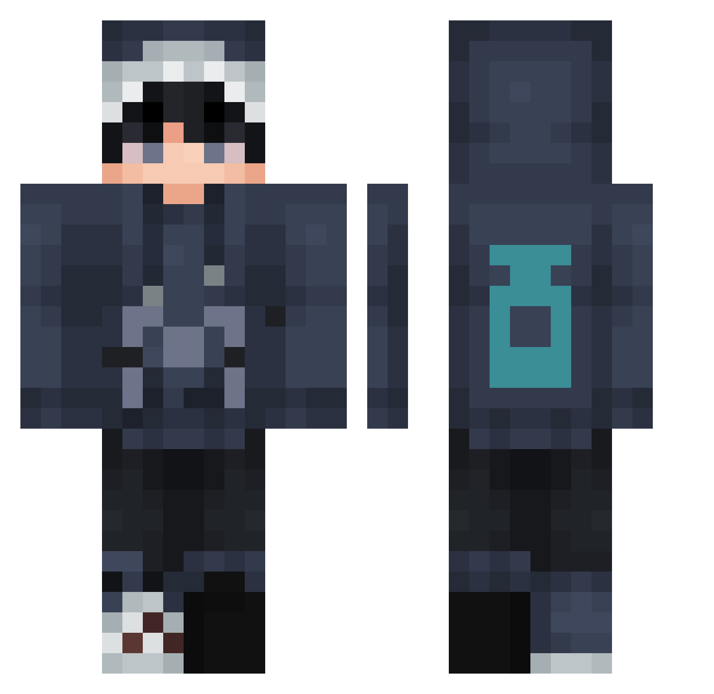 MATHEUSMASSA Minecraft skin, front and back view