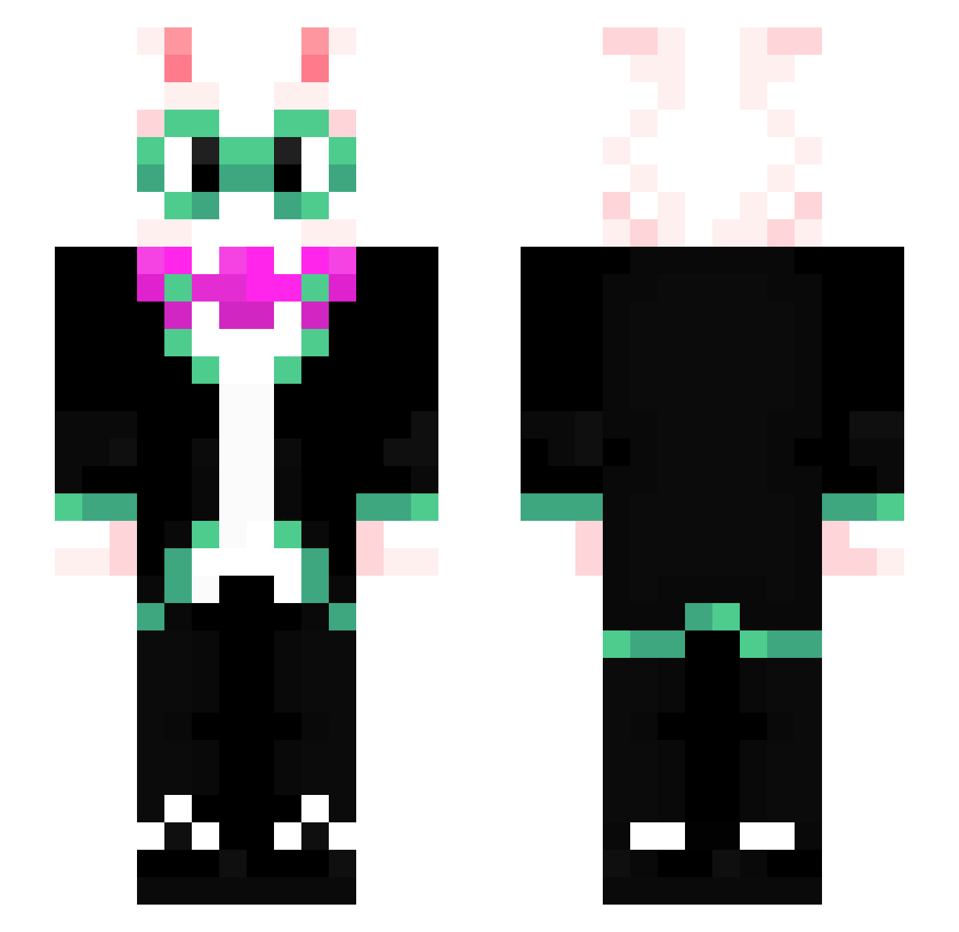 georgeman1000e Minecraft skin, front and back view