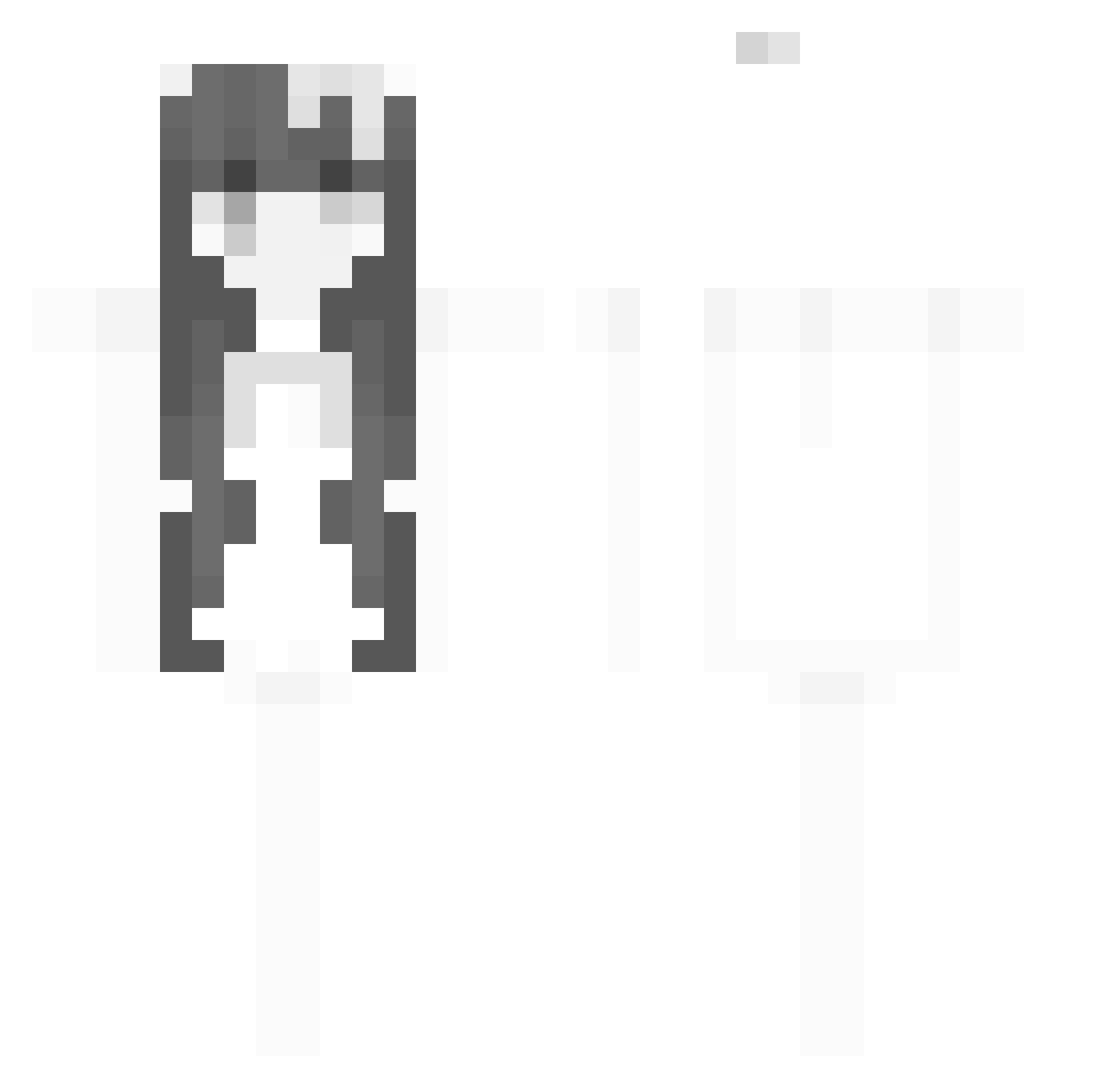 TrueToMine Minecraft skin, front and back view