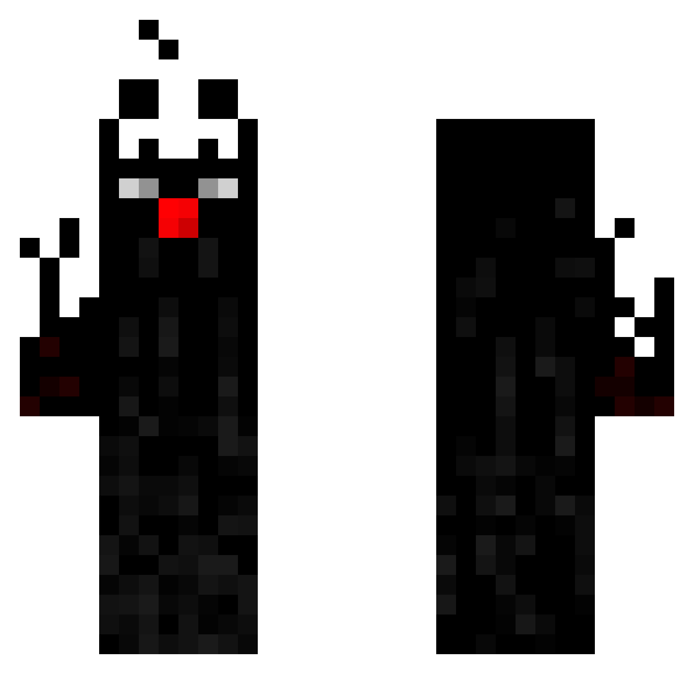 The_Ricenator Minecraft skin, front and back view