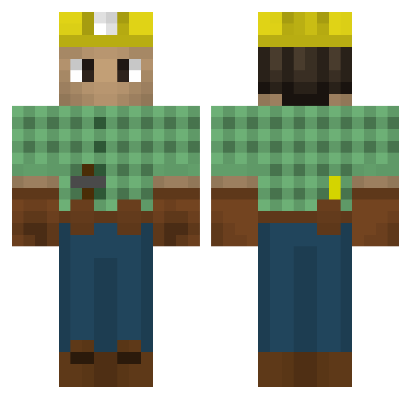 seg0420 Minecraft skin, front and back view