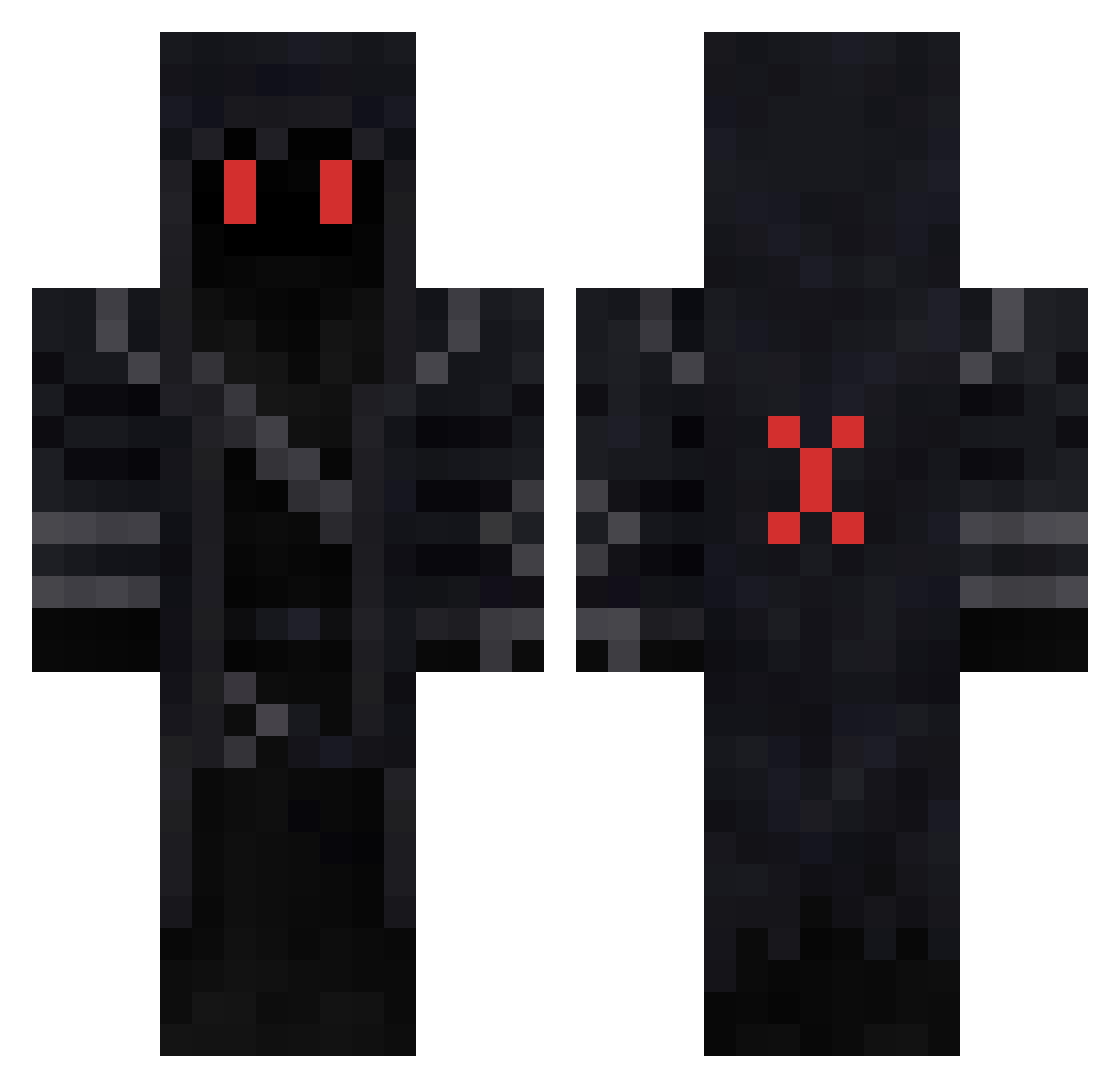 wojcieszqu Minecraft skin, front and back view