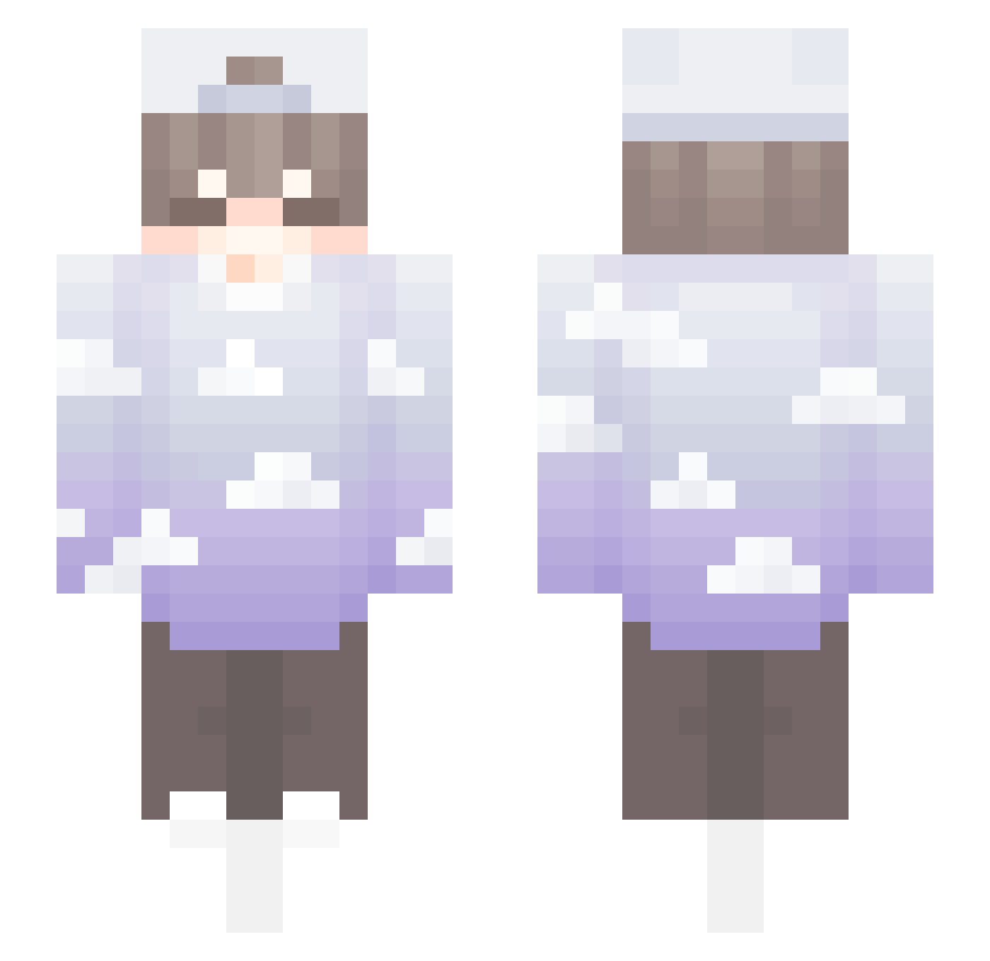 Gyu_Dan Minecraft skin, front and back view