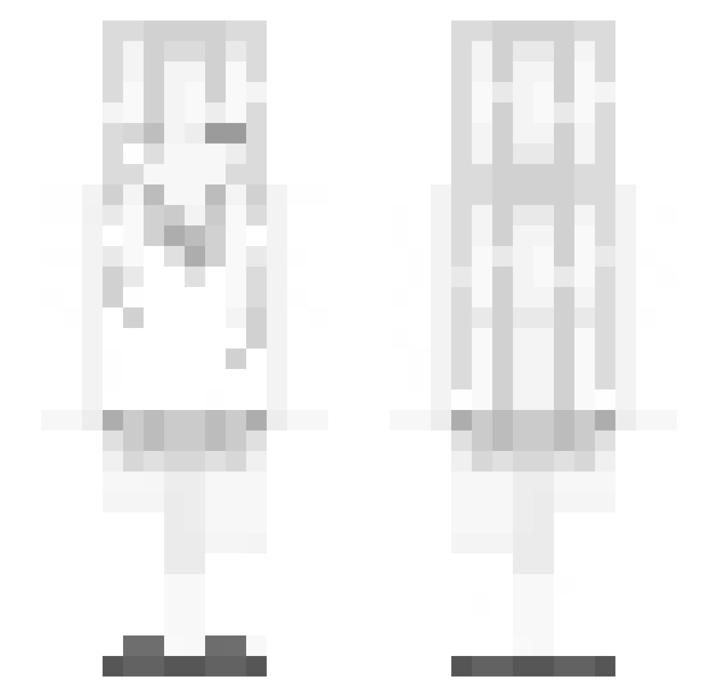 SSS9 Minecraft skin, front and back view