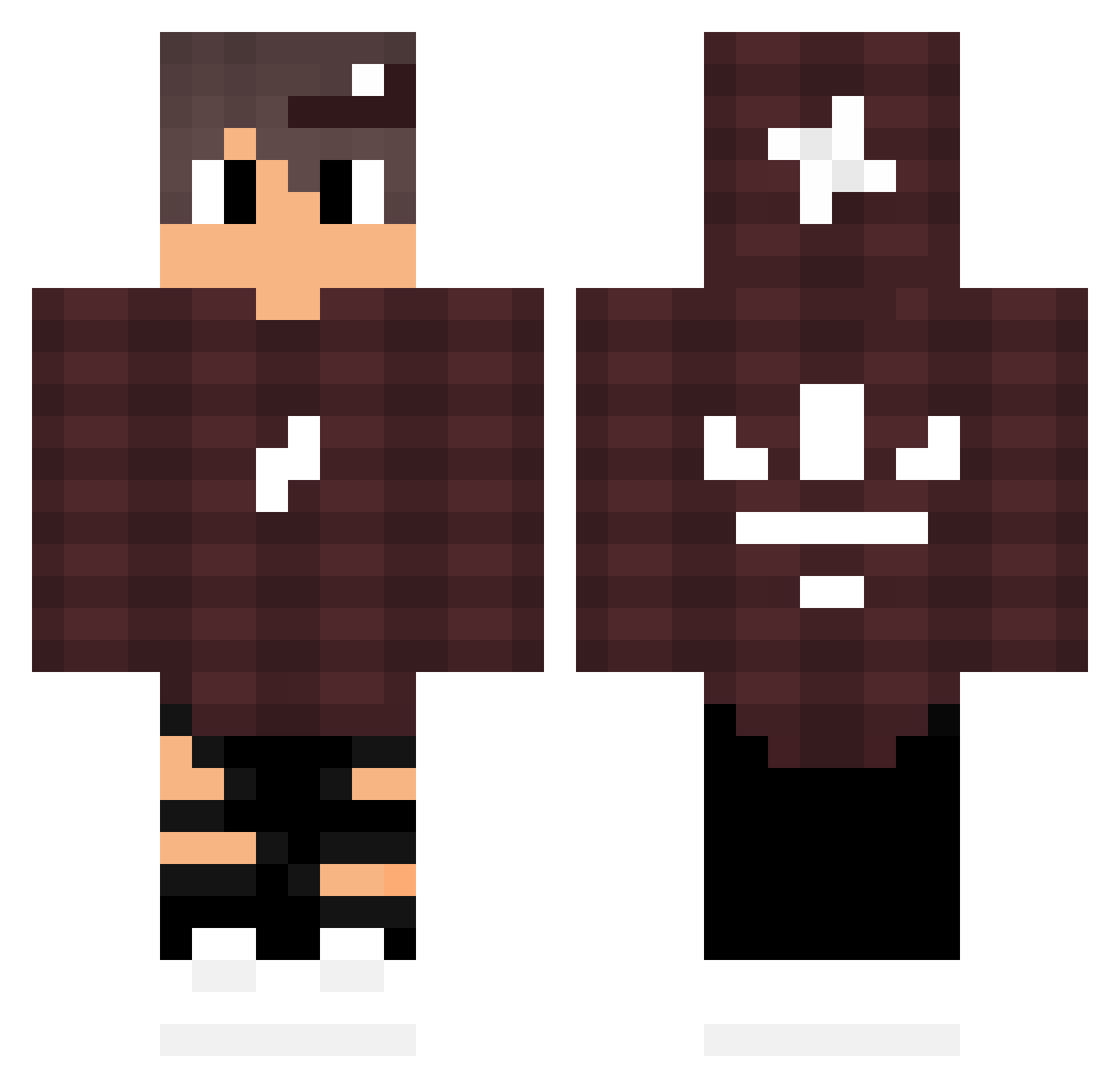 xd_Yuounis_bx Minecraft skin, front and back view