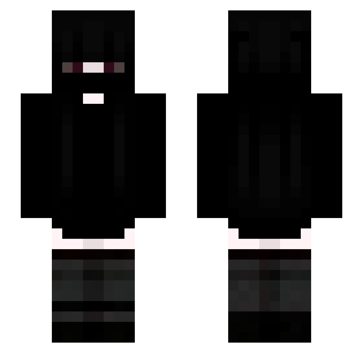 Skuuuuf Minecraft skin, front and back view