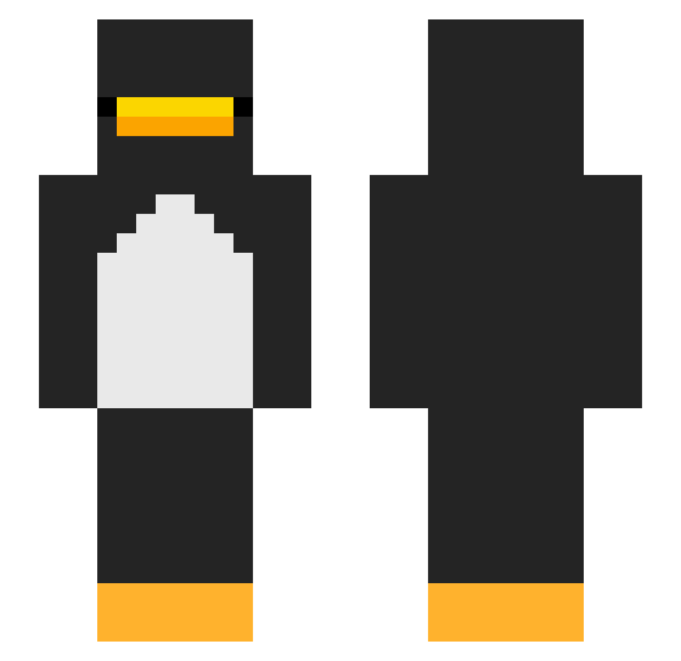 Umbrah_ Minecraft skin, front and back view
