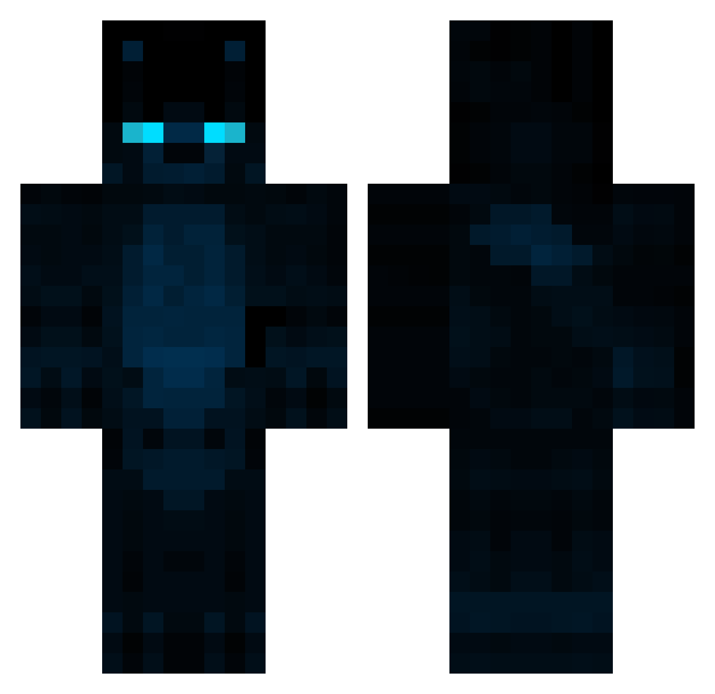 PumpedByFxcuh Minecraft skin, front and back view