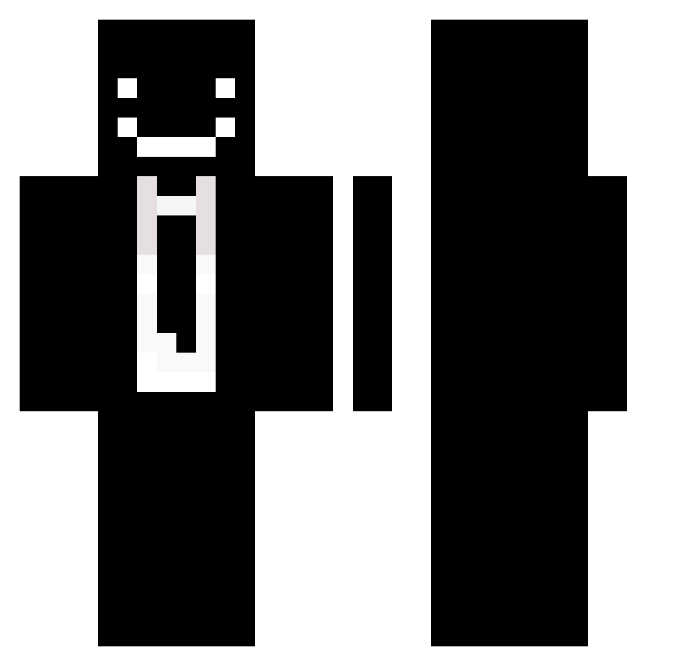 UprisingJatt Minecraft skin, front and back view