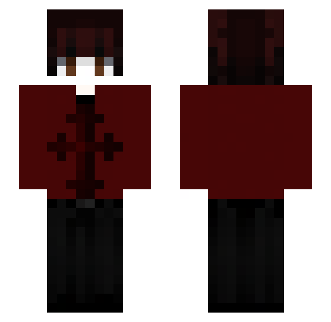 Hungi_ Minecraft skin, front and back view