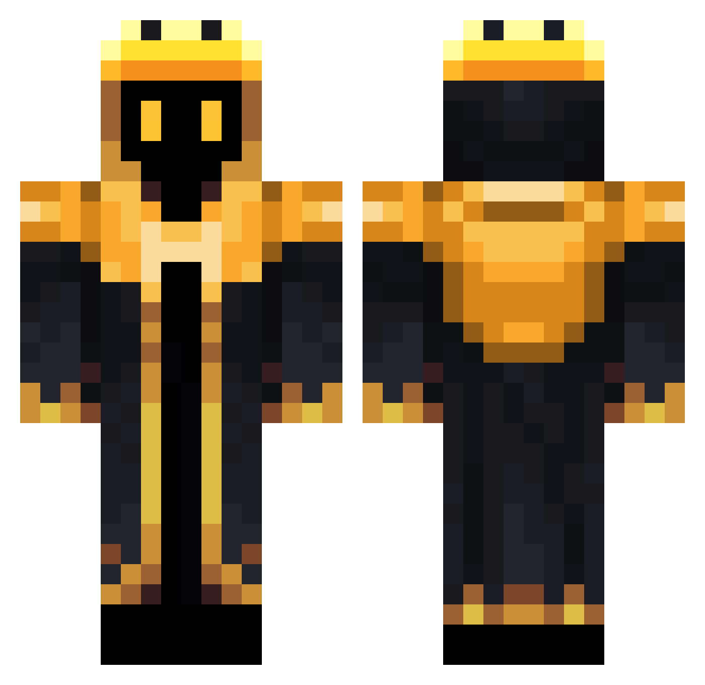 _viod_ Minecraft skin, front and back view