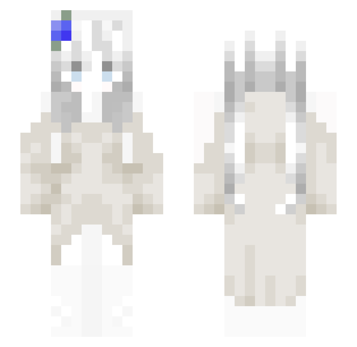 sseraflm Minecraft skin, front and back view