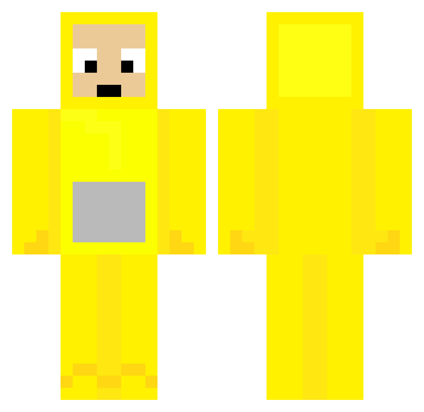 baptistejoy Minecraft skin, front and back view