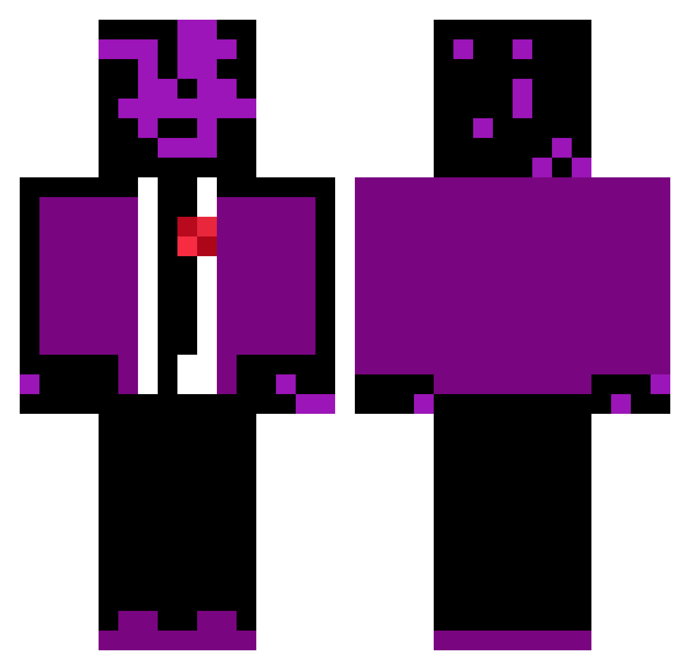 AdamRybicka12345 Minecraft skin, front and back view