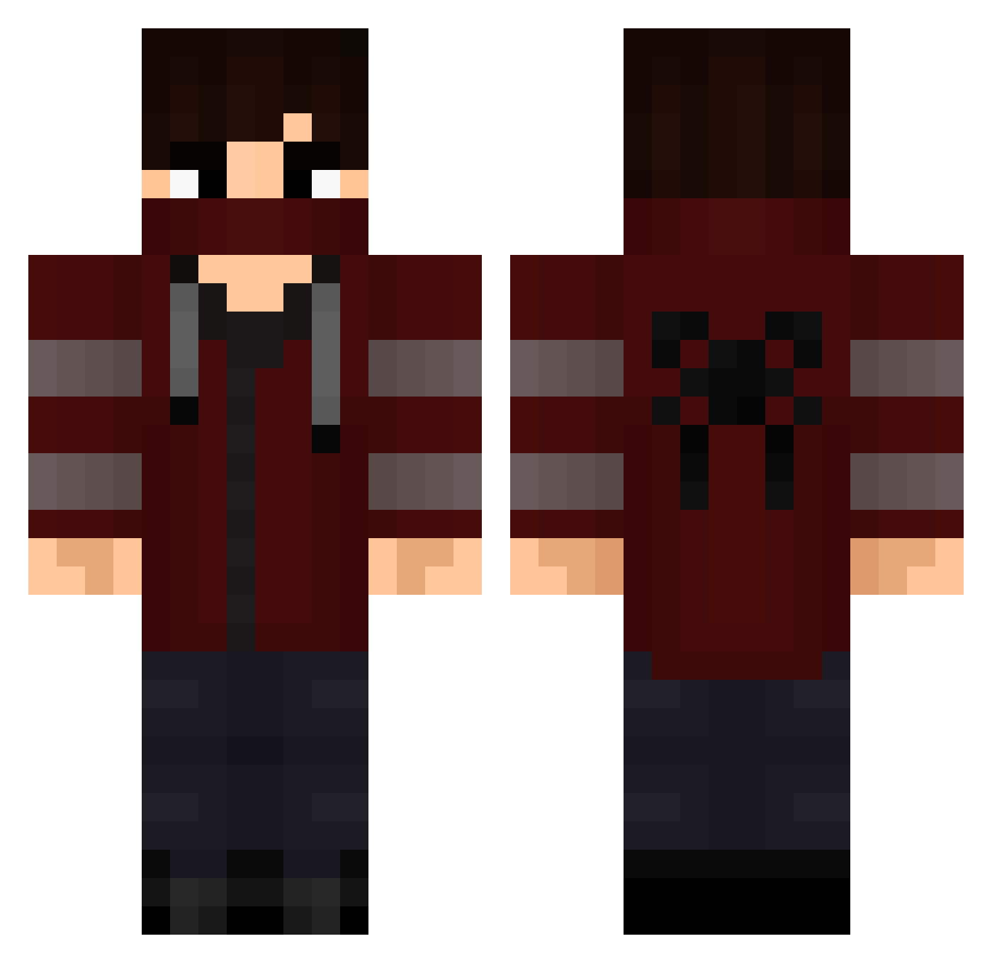 registeror_45 Minecraft skin, front and back view
