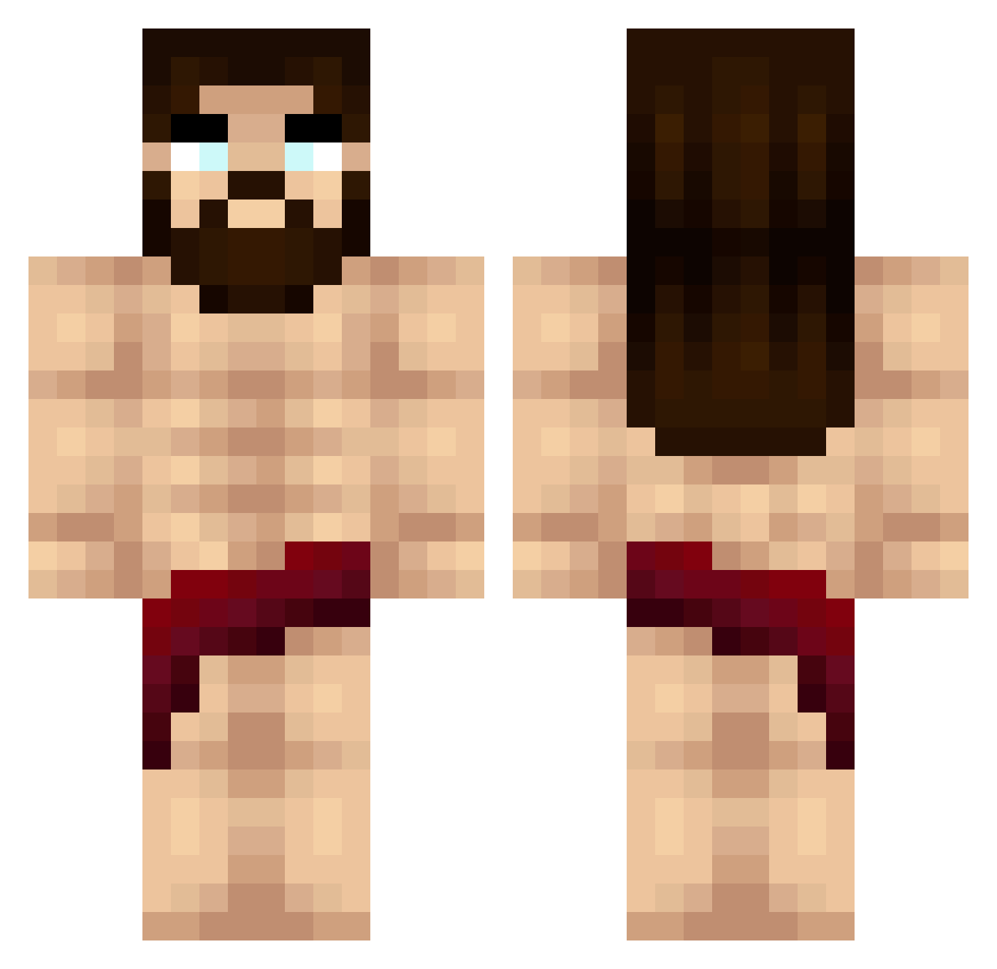 OnurAksu Minecraft skin, front and back view