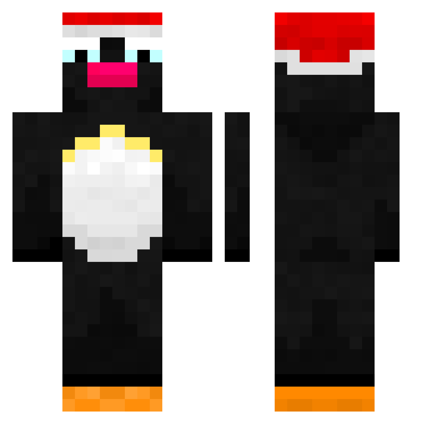 OZZYHere Minecraft skin, front and back view
