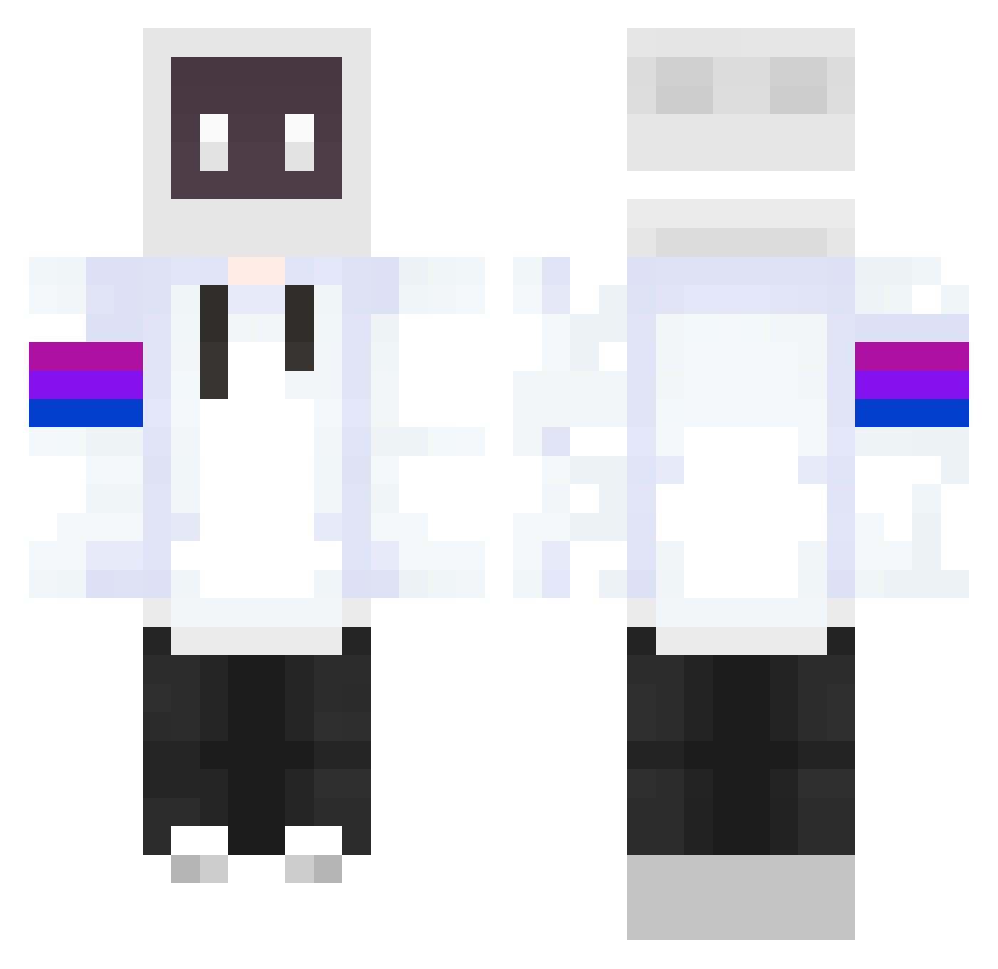 Forged_1214 Minecraft skin, front and back view