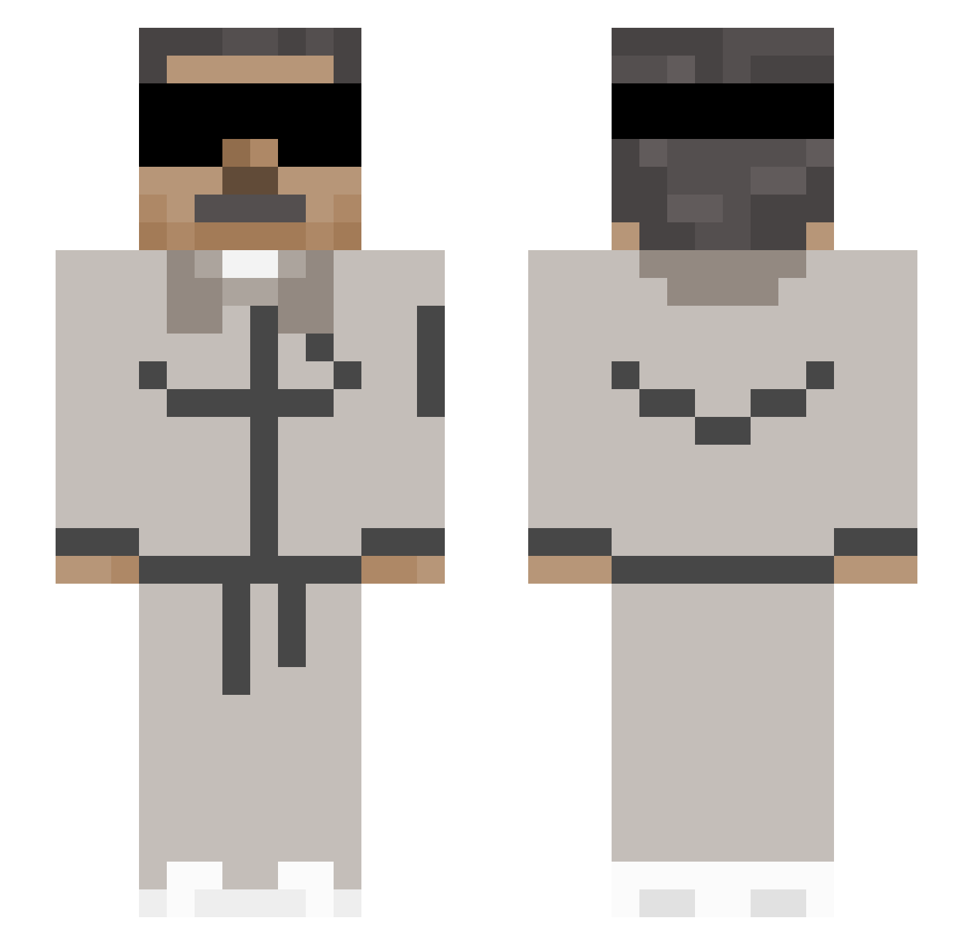 zYlosada_ Minecraft skin, front and back view